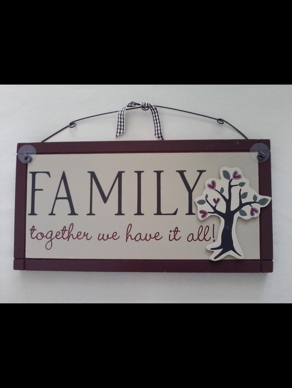 Target Home "Family, together we have it all!" Wall Plaque / Wall Art